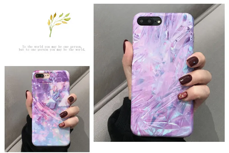 Purple Glossy Luxury TPU Phone Case For iPhone 6 7 8 Plus Case Cover For iPhone X XS 7Plus 8Plus 6s Plus 6s XR Max Cases Capinha (9)