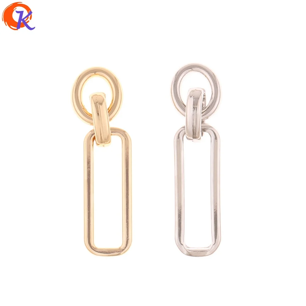 

Cordial Design 50Pcs 10*40MM Jewelry Accessories/Earring Connectors/Ring Chain Shape/DIY Making/Hand Made/Earring Findings