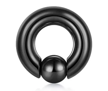 

PA Ring 316L Surgical Steel Spring Action Captive Bead Rings CBR Monster Screwball Rings 0G 2G 4G 6G 8G 12G 14mm/16mm Pierced Bo