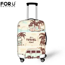 FORUDESIGNS/толстые багажные защитные чехлы эластичные пылезащитный дождевик для 18-30 дюймов багажник Чехол Дорожный чемодан на колесиках крышка