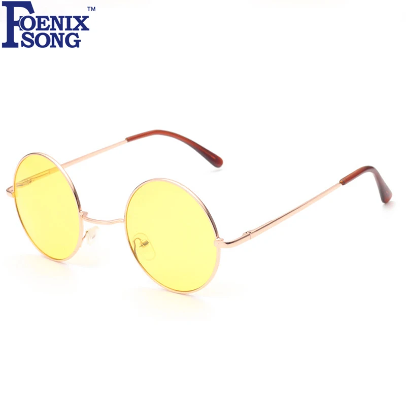 Online Kacamata untuk Wanita Baru Merek Desainer Pria Sun Kacamata Bingkai Bulat Oculos De Sol Pink Cermin Kacamata Lunette De Soleil femme