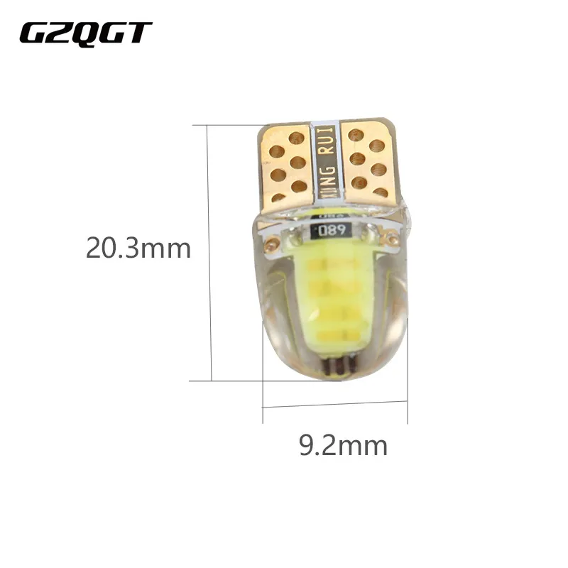 Светодиодные автомобильные лампы W5W T10 194 168 COB 8SMD для стояночных огней и подсветки