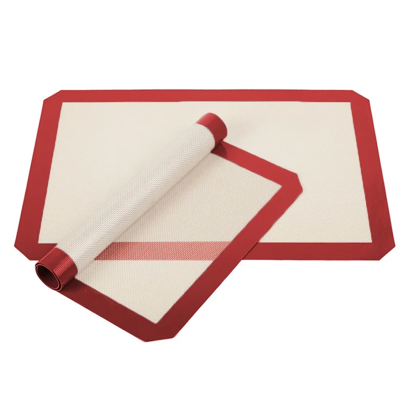 Silicone Non Stick Baking Mat Pad Baking Sheet Glass Fiber Rolling Dough Mat Large Size Baking