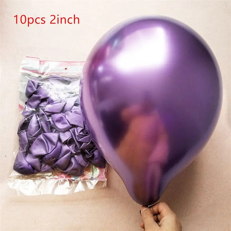10 шт./лот вечерние сумочки для подарков с изображением принцессы русалки, вечерние пластиковые сумочки для конфет, праздничные вечерние сумочки для детей - Цвет: Latex Balloons 10pcs