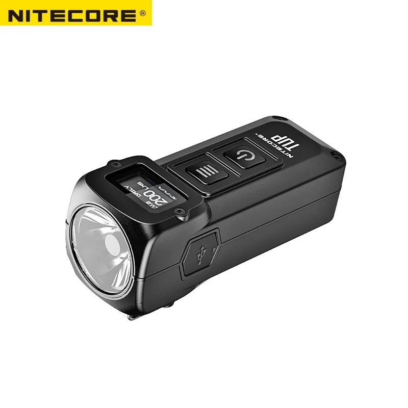 NITECORE TUP USB Перезаряжаемый мини фонарик CREE XP L HD V6 Интеллектуальный EDC фонарь с