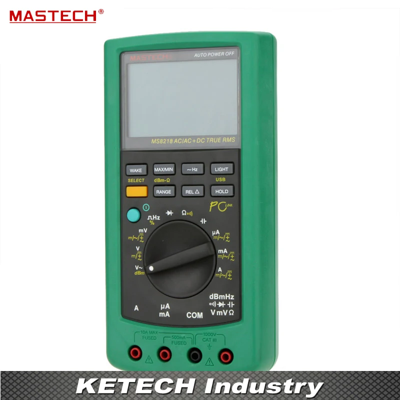 

MASTECH MS8218 50000 Counts High Accuracy True RMS DMM Digital Multimeter dB Meter w/RS232 Interface Multimetro