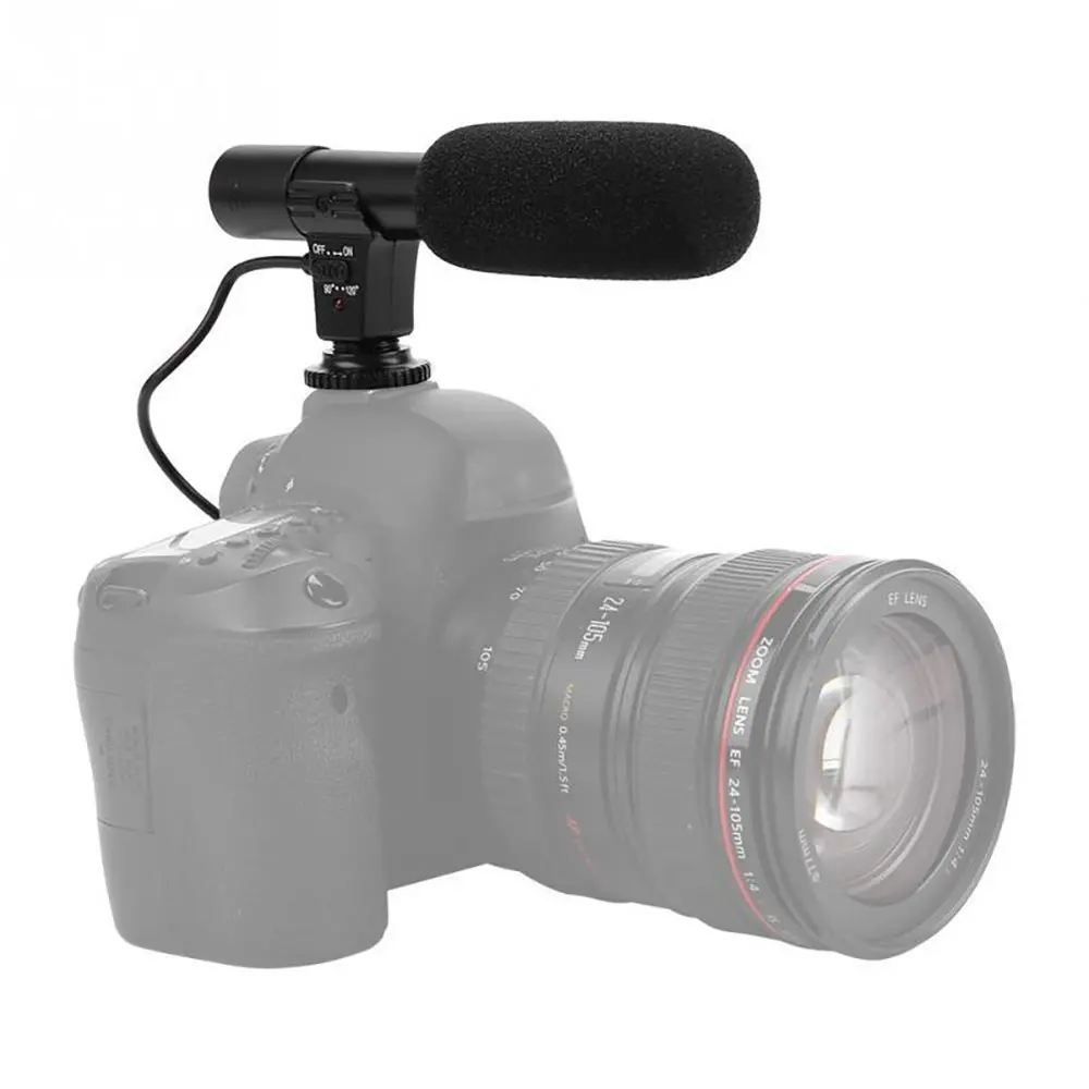 Профессиональный микрофон конденсаторный DSLR камера стерео-микрофон Микрофон камера профессиональное интервью запись новости