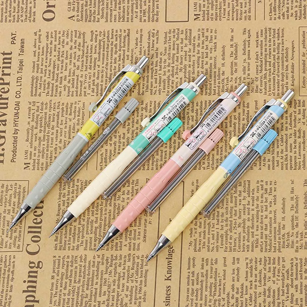 1 лот 0,3 мм лоскутные механические карандаши с заправками Kawaii автоматический набор карандашей для детей Подарки школьные офисные канцелярские принадлежности