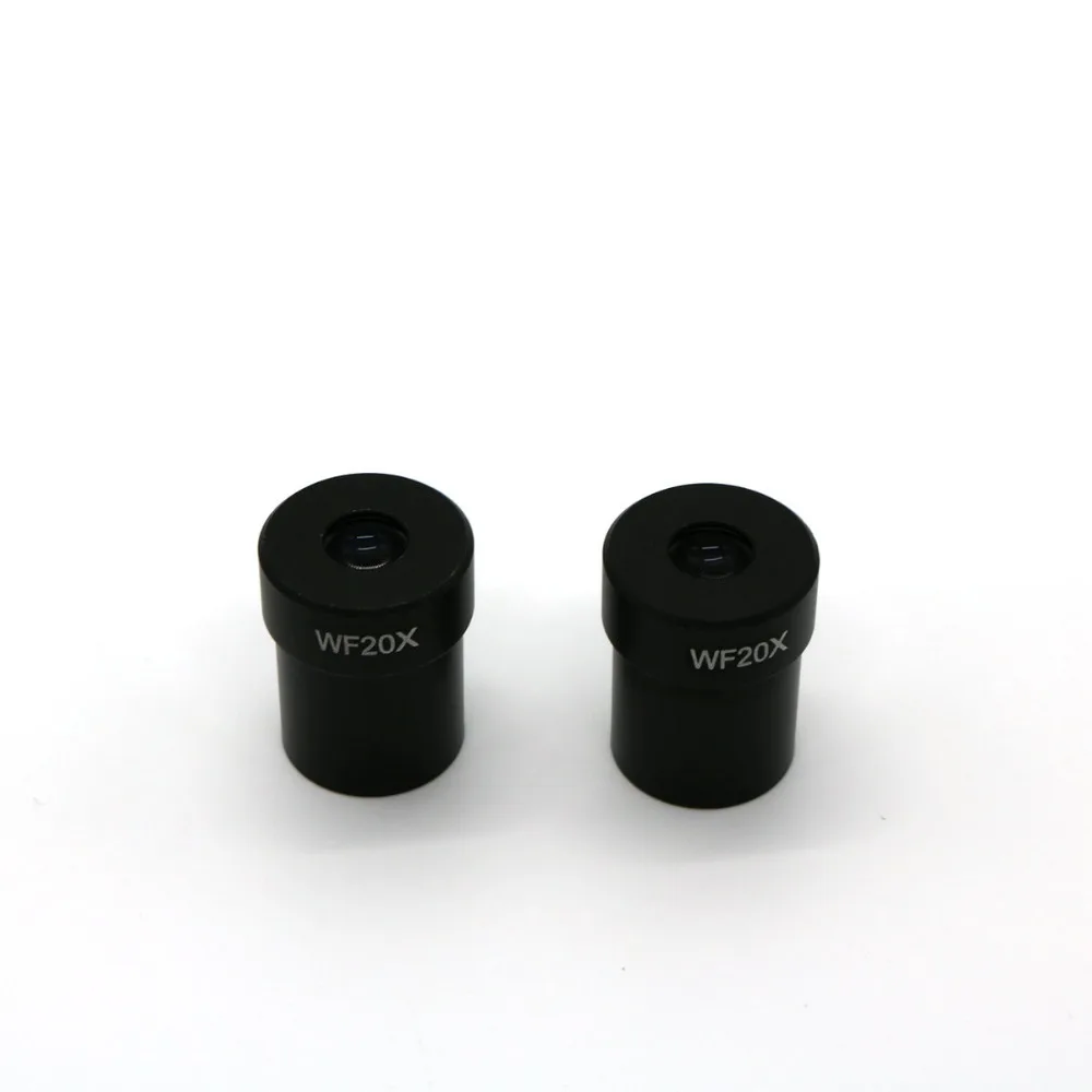 

2PCS/LOT WF20X Eyepieces Biological Stereo Microscope Accessory Wide Angle Lens