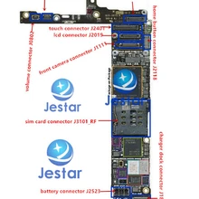 5 компл./лот = 50 шт., полный набор Гибкие печатные платы разъемы для iPhone 6 6 г 4." ЖК-дисплей touch питания камеры док объем батареи sim-карты разъем