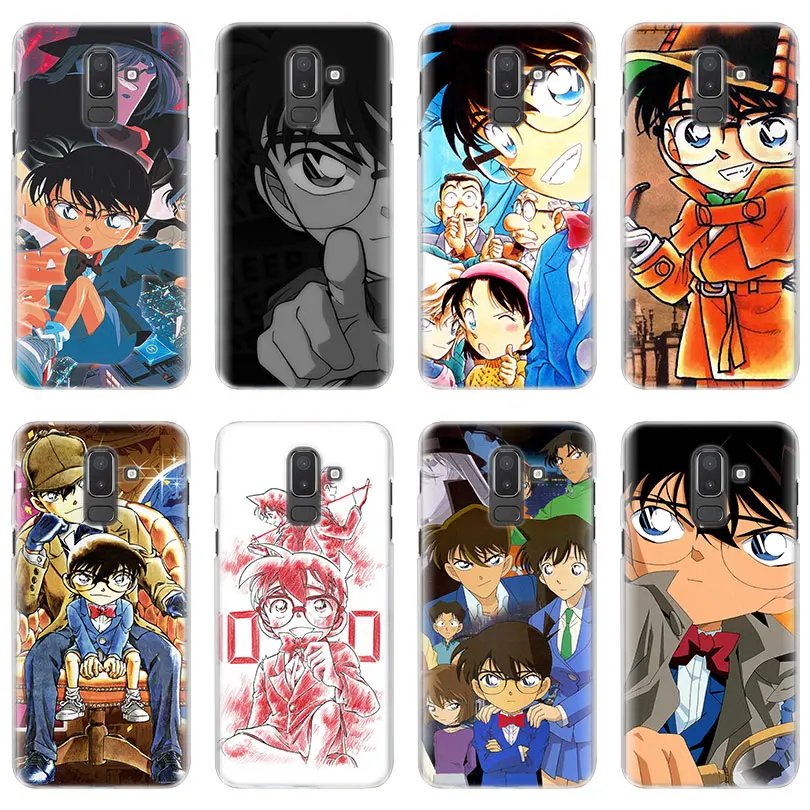 

anime Detective Conan Phone Cases for Samsung Galaxy J4 J5 J6 Plus J2 J3 J4 J8 2018 J5 J7 Prime hard Cover Cases Coque