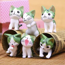 Lovely Cat 6pcs /set Rilakkuma Cosplay Mini Cat PVC Action Figures Toys Moss Bonsai Small Landscape Animals Model Decoration Toy Lovely Cat 6pcs /set Rilakkuma Cosplay Mini Cat PVC Action Figures Toys Moss Bonsai Small Landscape Animals Model Decoration Toy