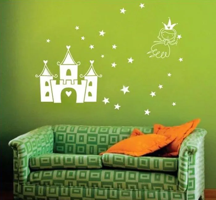 Fantasy Castle Wall Decor Stickers Modern Home Decor Art Wall Sticker