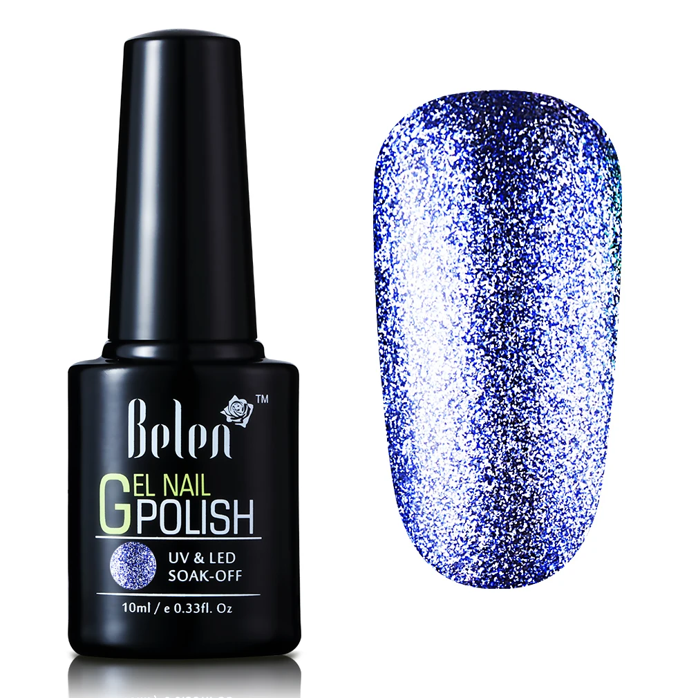 Belen Super Bling neón brillo platino UV Gel esmalte remojo de larga duración profesional Gel laca barniz Base abrigo