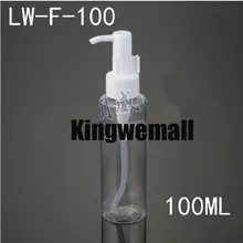 300 шт./лот 100 мл бутылки насоса, очищающее масло бутылки, косметический контейнер, пластиковые бутылки лосьона