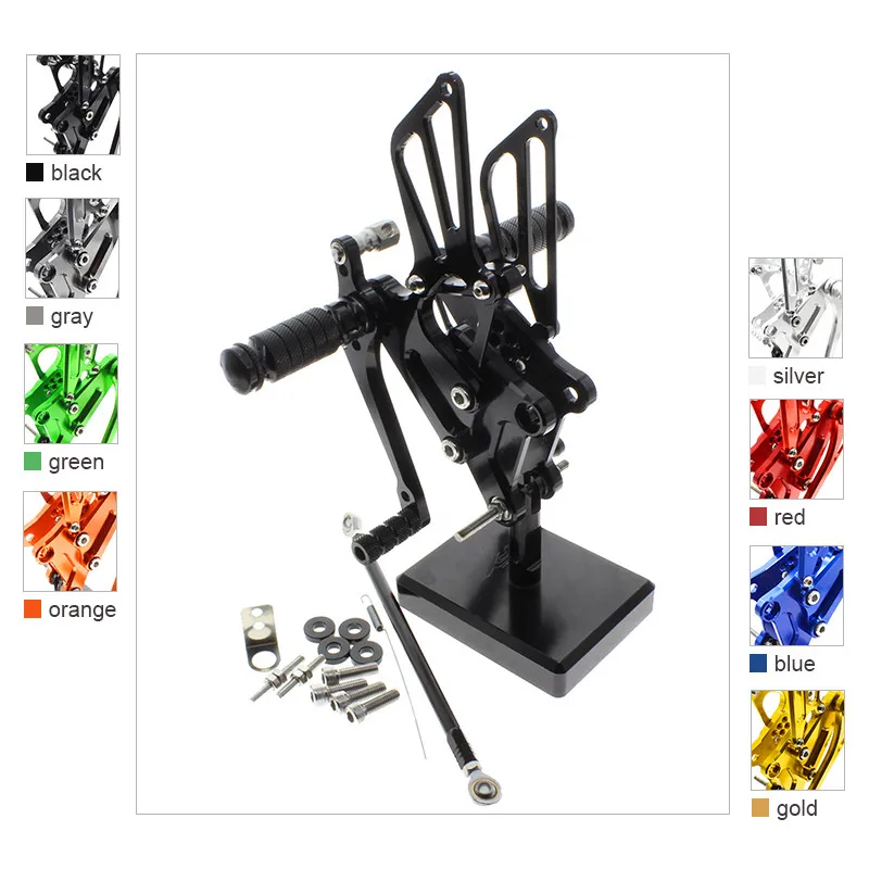 

FOR HONDA VFR400 NC30 RVF400 NC35 CNC Aluminum Alloy Motorcycle footrest footpeg pedal foot peg Rearset Rear Set