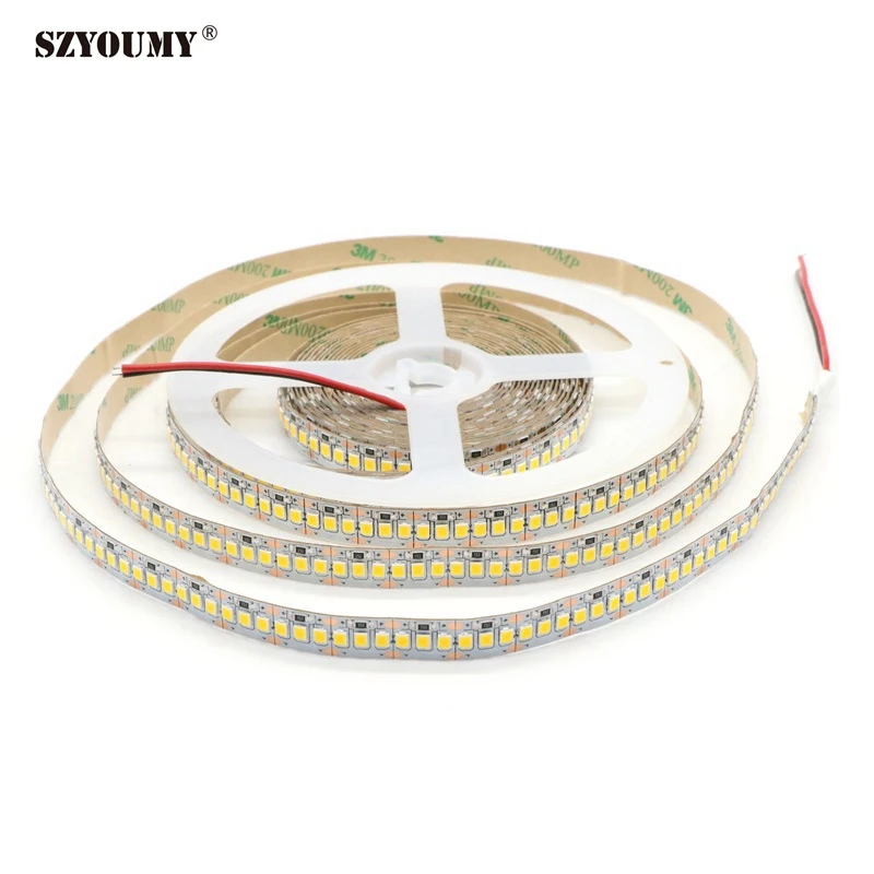 SZYOUMY 10 м/лот Светодиодные ленты 2835 SMD DC12V 240 светодиодный s/m Гибкая свет без Водонепроницаемый 11,52 Вт/м лампы