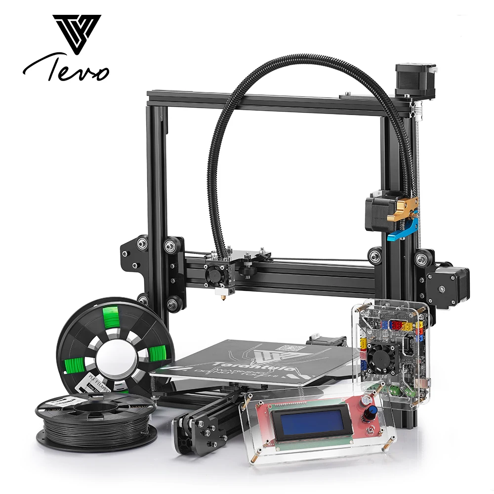 2019 новейший TEVO Тарантул 3d принтер DIY комплект impresora 2 рулонные нити Titan экструдер SD