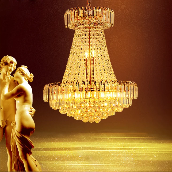 

American LED modern luxury crystal chandeliers lights villa loft dining room lobby parlor hall foyer lobby restaurant drop light