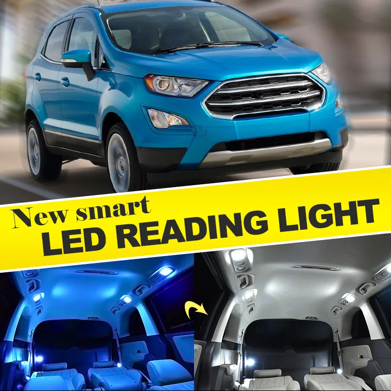 New t10 w5w Festoon LED Welcome Interior Doom Lamp Car Light for ford fiesta mondeo kuga focus ecosport mk5 mk7 accessories