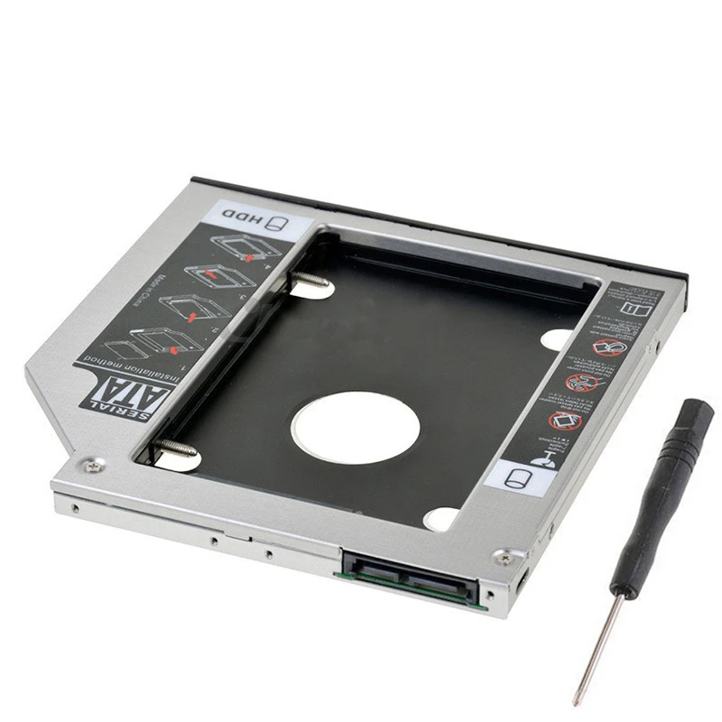 9 0 мм 2nd жесткий диск SSD HDD Caddy адаптер для Lenovo IdeaPad 100 15IBD 320 15IK 330 + B5400 GUE0N DU8A5SH|Жёсткие