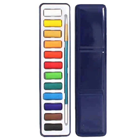 

Colors Portable Tin Box Solid Watercolor Paints Set For Artist School Student Drawing Painting Stationery Art Supplies 21.5x9.