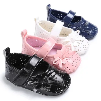 

Baby Girls Sandal Summer Sweet Cute Bow-knot Hollow Flat Princess Shoes Toddler Girls Simple Casual Daily Sandals 3 Colors Style