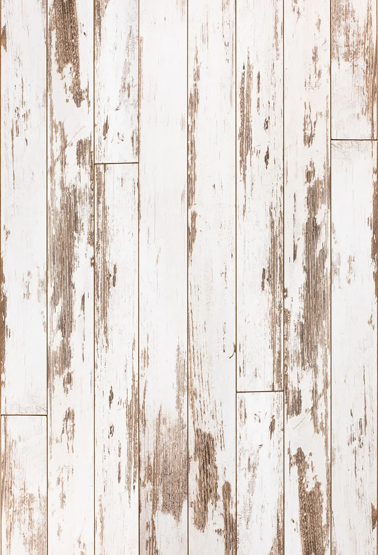 

Vintage Wood Photography Backdrop newborn backdrop white wood planks floordrop digital printed studio photo background D-7619