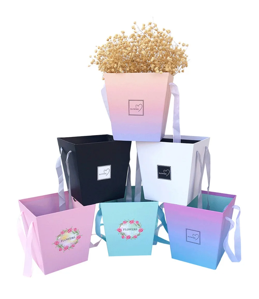 

6pcs/lot , florist packing handle flower box ,wedding party decoration,buy 2lots have 10 % discount party favors flower barrels