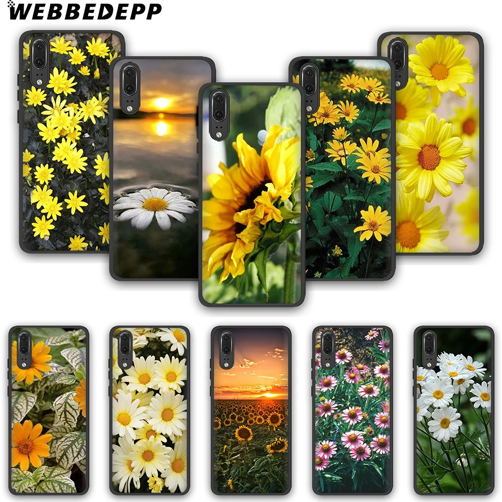 WEBBEDEPP Yellow daisy sunflower TPU phone case for Honor 6A 7A 2GB/3GB Pro 7C 7X 8X 8C 9 10 Note10 8 Lite |