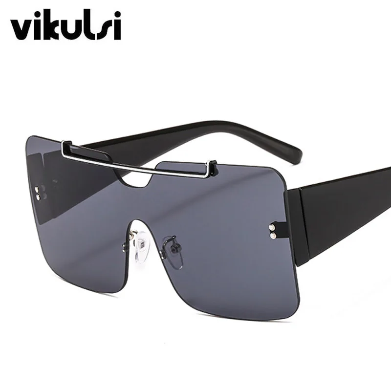 Унисекс Мода новые женские квадратные солнцезащитные очки для женщин очки оттенки винтажные брендовые дизайнерские негабаритные солнцезащитные очки для женщин и мужчин - Цвет линз: E132 black black
