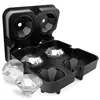 Nuevo molde para hacer cubitos de hielo 3D con forma de diamante de 4 cavidades, cubetas de silicona para fiestas, molde de Chocolate para cocina, un gran regalo ► Foto 1/5