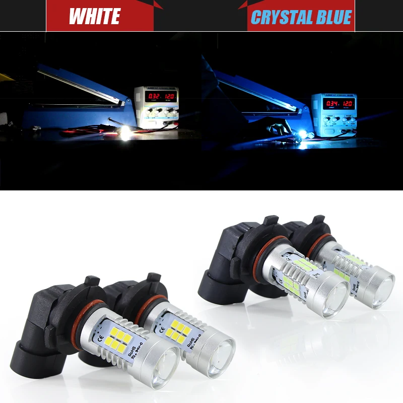 2 шт. светодиодный CanBus 9006 HB4 + декодер Нет ошибки мигает Противотуманные фары