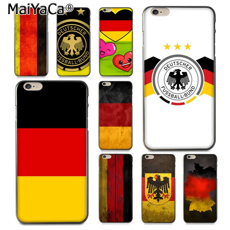 Новые супер милые мягкие чехлы с немецким флагом для iPhone 8 8plus 7 7plus 6 6S Plus X XS XR XSMax 5 5S