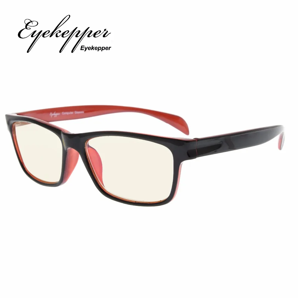 CGTR090 Eyekepper UV400 защиты покрытая цельной полиуретановой кожей очки для компьютера с защитой от синего света Блокировка памяти гибкий каркас чтения девушкам