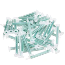 50Pcs Plastic Resin Static Mixer Nozzle F6-16 Mixing Nozzles Set 83mm Length For DuoPack Epoxies цена 50Pcs Plastic Resin Static Mixer Nozzle F6-16 Mixing Nozzles Set 83mm Length For DuoPack Epoxies цены онлайн