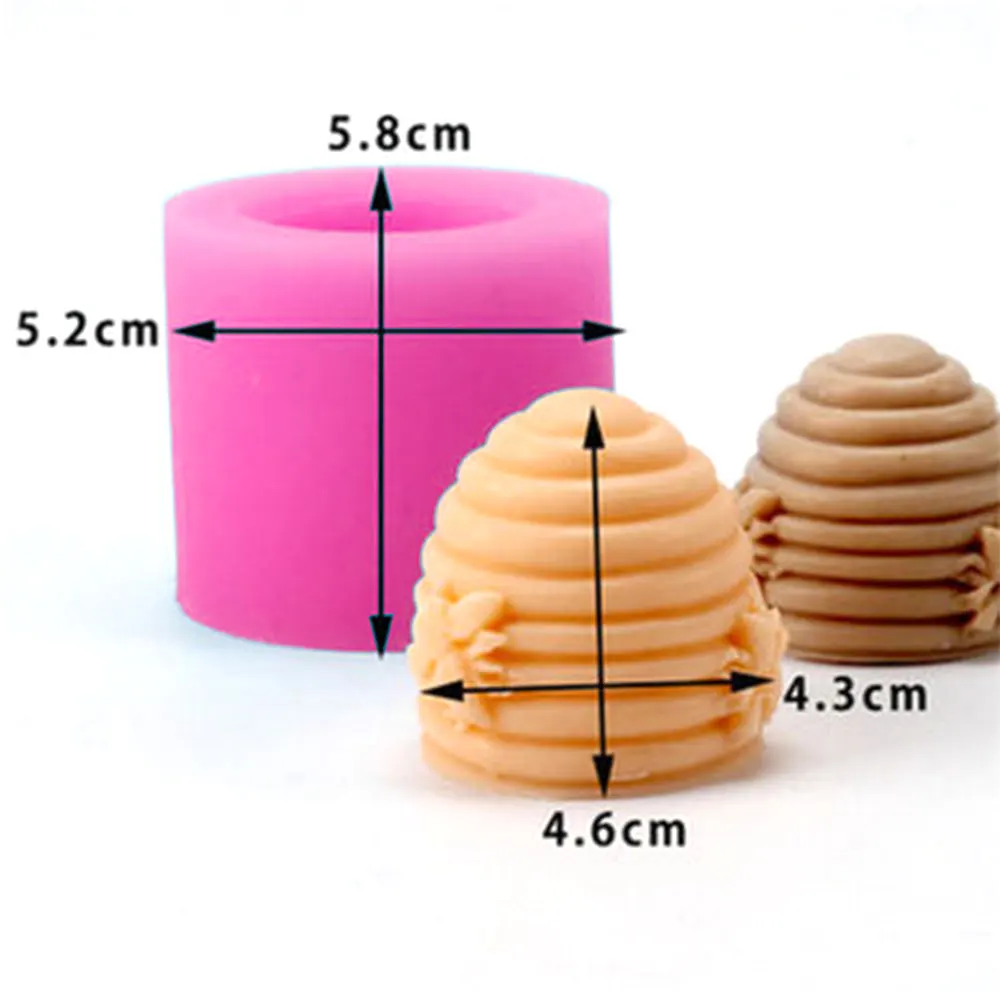 

SOLEDI Prop Handmade Candle Mold Soap Mould Creative Screw Kids Beehive shape candle mold candle form silicone mold soap mold