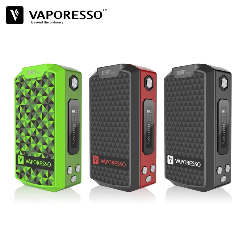 

Original Vaporesso Tarot Nano Mod 80W TC Box Mod Electronic Cigarette 2500mah Built-in Vape Battery Compatible with Veco Tank