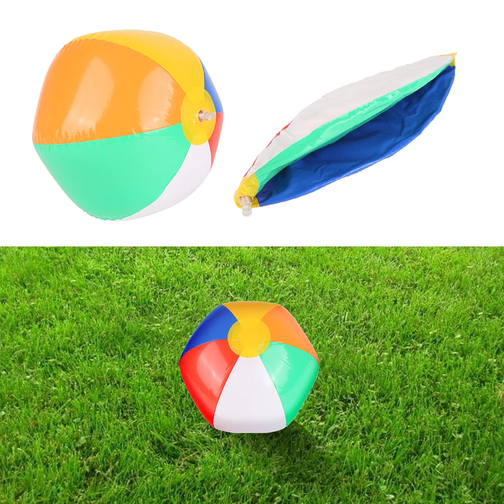

23CM Inflatable Colorful Toys Ball Inflated Beach Balls Outdoor Fun Sport Toys Summer Holiday Swimming Pool Float Game Dropship