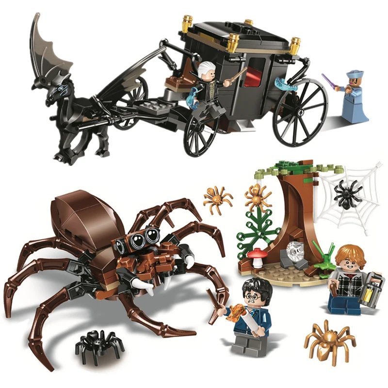

In Stock Two Film Chambers Aragog's Nest Building Blocks Brick Set Model Children's Toys Compatible Legoinglys City Blocks Gift