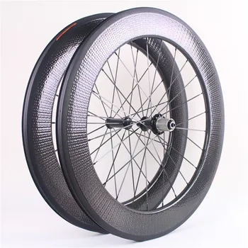 

Road bike wheels 80mm 25mm width carbon wheels dimple clincher wheel road bike racing wheelset super light weight for bicycle