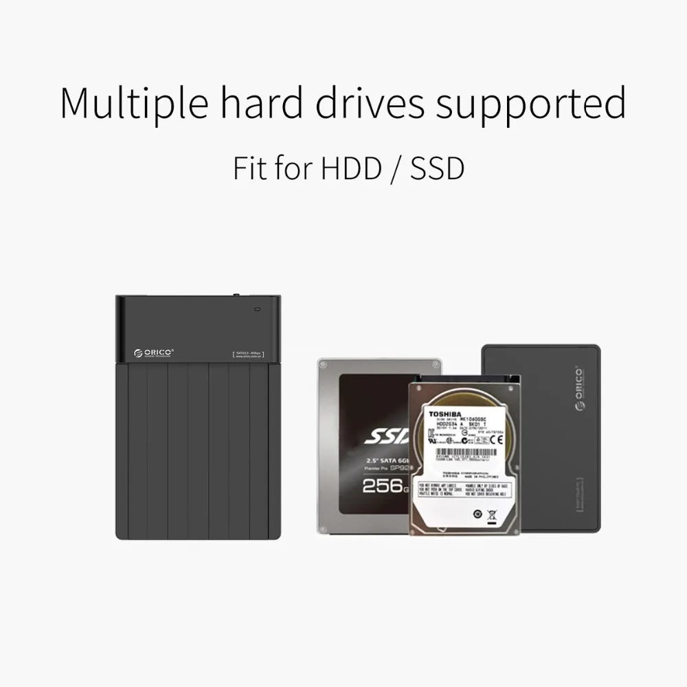 ORICO 6518US3 V2 Супер Скоростной USB 3 0 HDD жесткий диск и SSD док станция для 2 5 дюймового SATA