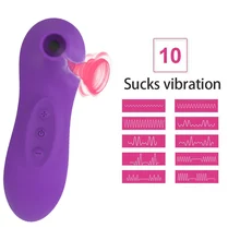 Sucking USB Rechargeable Mini Bullet Dildo Vibrator 10 Speed Waterproof G-spot Stimulator Anal Massager Adult Sex Toy for Woman