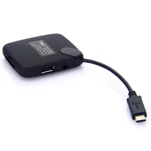 USB Type C Combo USB-C Adapter Cable to Female USB Micro SD SD MS M2