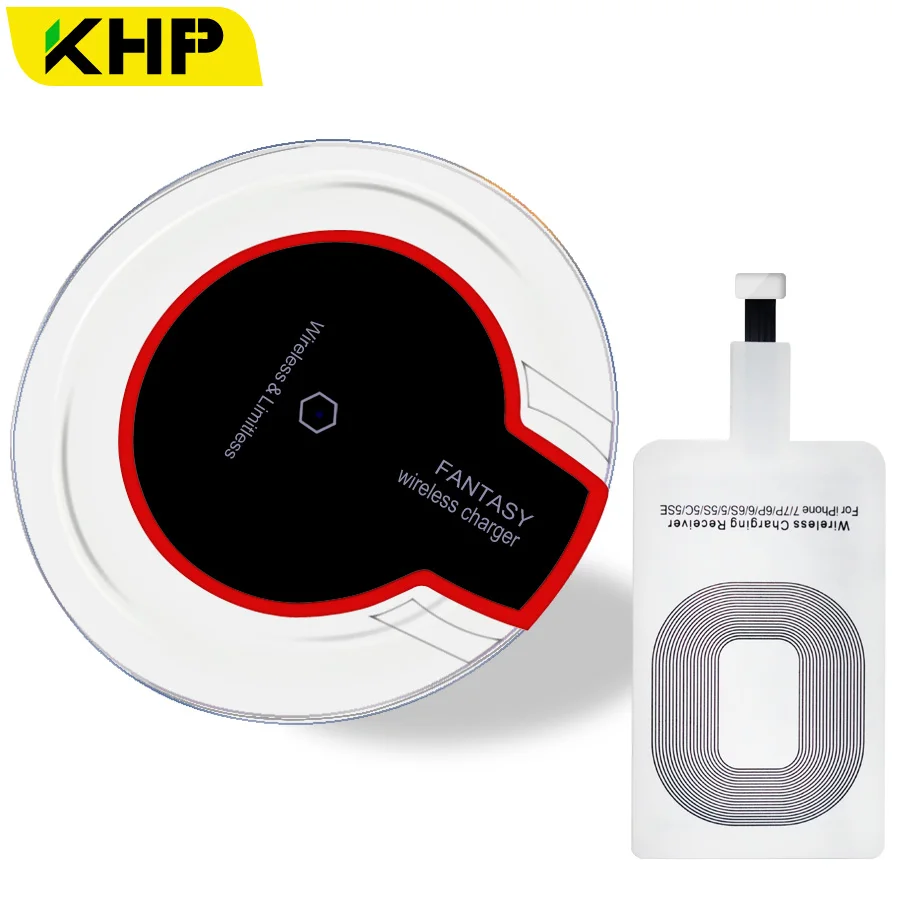 KHP Оригинальное Qi Беспроводное зарядное устройство для SAMSUNG Android Портативный