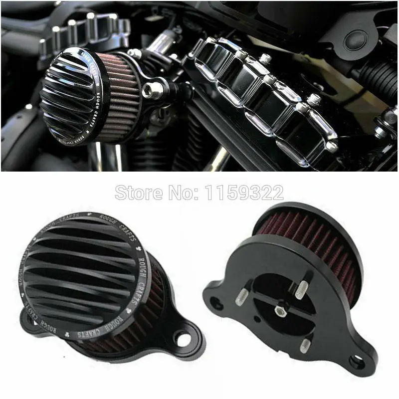 Buy Black Air Filter Motorcycle Intake Air Cleaner