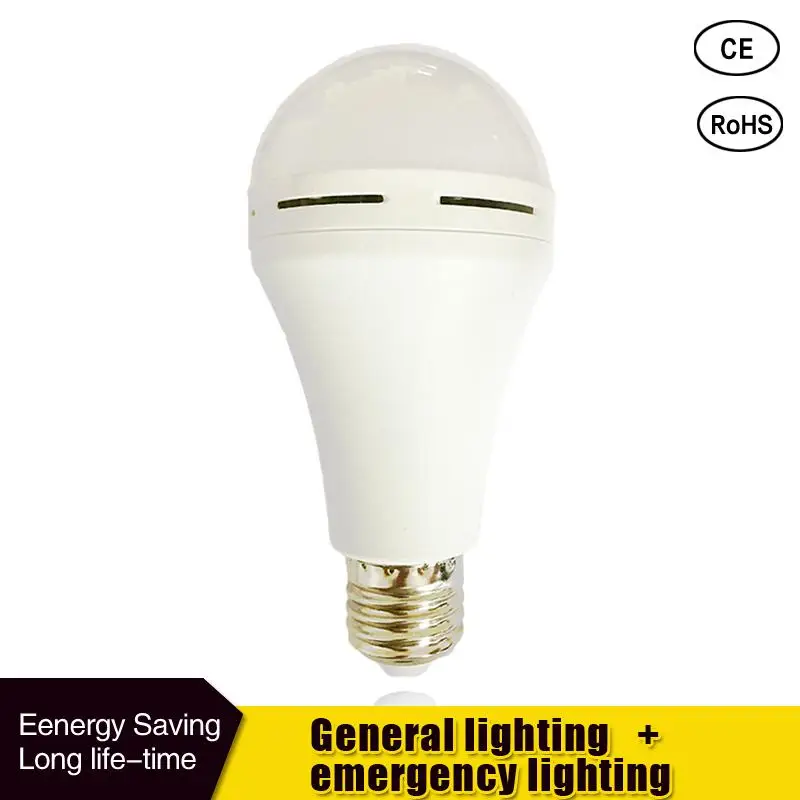 LED Smart Light Bulb E27 9W Rechargeable Emergency Lighting Lamp Flashlight