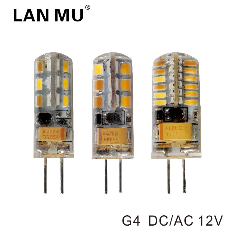 10 шт./лот G4 Светодиодный светильник переменного тока, 12 В, 220 В, 3 Вт, 5 Вт, 6 Вт, сменный галогенный светильник 10 Вт, 20 Вт, 30 Вт, угол луча 360, G4, Рождественский светодиодный светильник