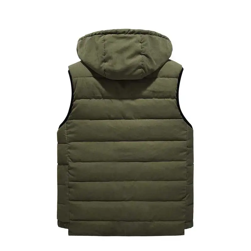 Speed Hiker New Winter Vest Men Plus size Thicken Warm down cotton-padded waistcoat male casual hooded Solid sleeveless 2XL-8XL Speed Hiker New Winter Vest Men Plus size Thicken Warm down cotton-padded waistcoat male casual hooded Solid sleeveless 2XL-8XL