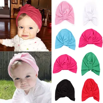 

Toddler Kid Baby Girl Soft Cute Cotton Soft Bow Knot Rabbit Hospital Hat Winter Multi Color Cap For 1-6Y